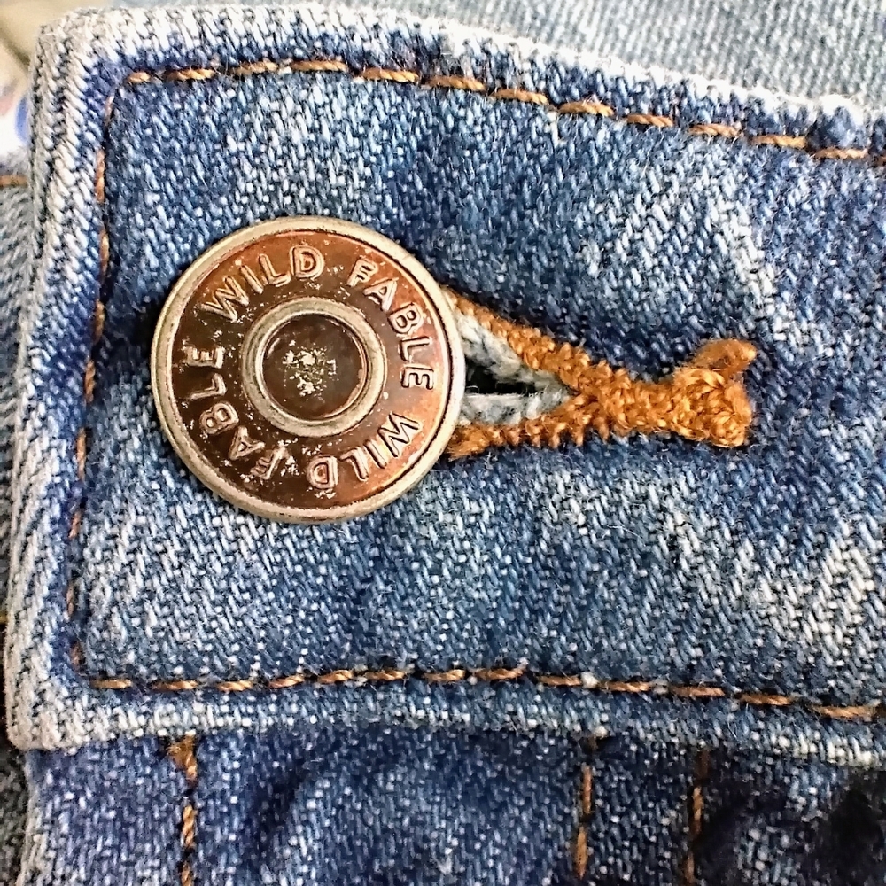 Wild Fable Distressed Denim Straight Leg Jeans Sz 6 - Picture 6 of 15